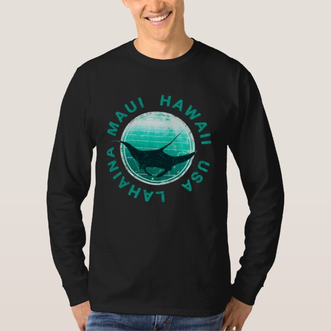 Maui Hawaii DIVING Lahaina Manta T-Shirt (Vorderseite)