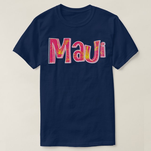 Maui Hawaii Hibiscus Fleur TShirt (Design devant)