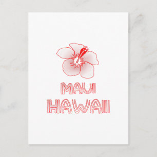 Maui Hawaii Hibiskus Blume Postkarte
