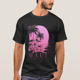 Maui Hawaii Hibiskus Hawaii Blume Souvenir Sur T-Shirt