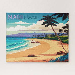 Maui Hawaii Kaanapali Beach Vintag Retro