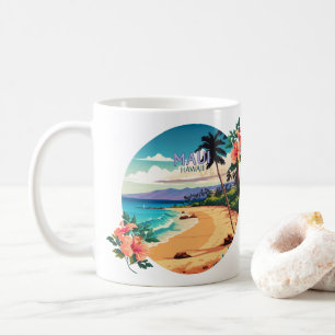 Maui Hawaii Kaanapali Beach Vintag Retro-Kaffee M Kaffeetasse