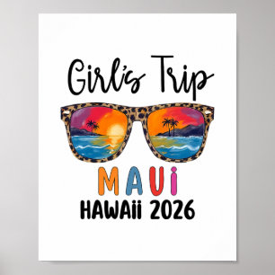 Maui Hawaii Mädchen-Trip 2026 Wochenendurlaub Grup Poster