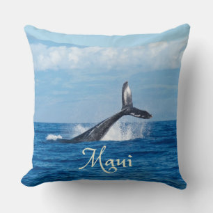 Maui Hawaii Ocean Whale Schwanz Kissen