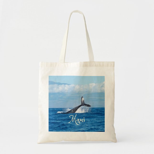 Maui Hawaii Ozean Wal Schwanz Tragetasche (Vorne)