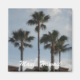 Maui Hawaii Palm Trees Magnet