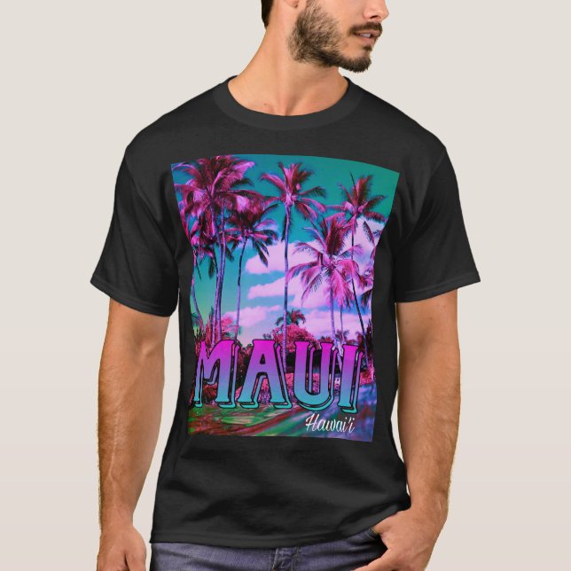Maui Hawai'i Palm Trees T-shirt  (Vorderseite)