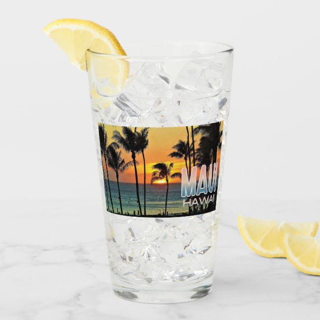 Maui Hawaii Pint Verre (Devant glace)
