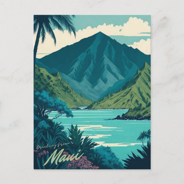 Maui, Hawaii Postcard Postkarte (Vorderseite)