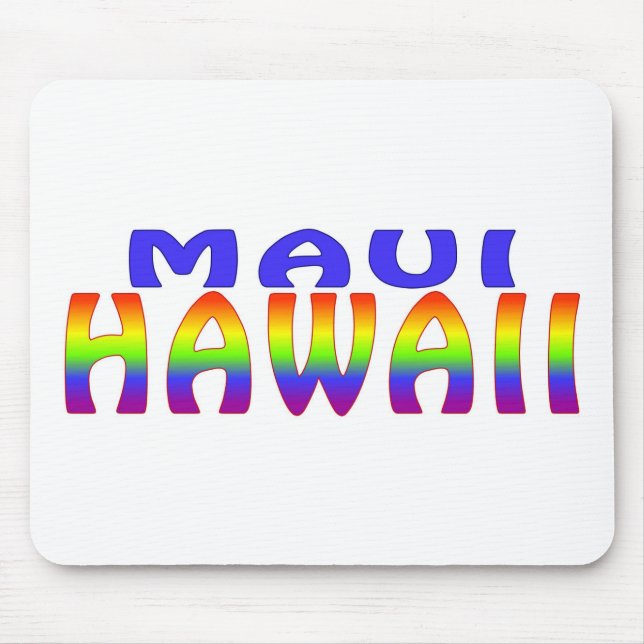 Maui Hawaii Regenbogenworte mousepad (Vorne)