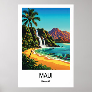 Maui, Hawaii Reiseplakat Poster