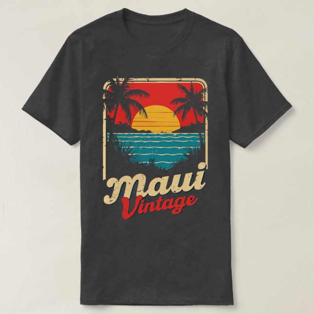 Maui hawaii Retro TShirt (Design vorne)