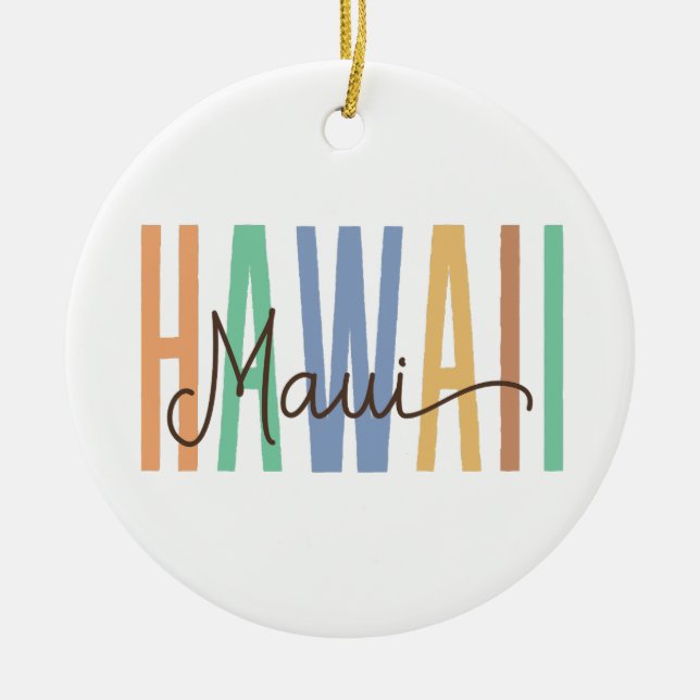 Maui Hawaii (Sands) Keramik Ornament (Vorne)
