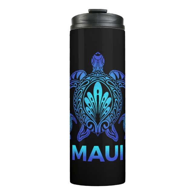 Maui Hawaii Sea Turtle Hawaiian Aloha Beach Thermosbecher (Vorderseite)