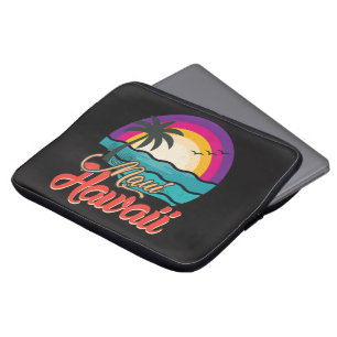 Maui Hawaii Sonnenuntergang Strand Wellen Laptopschutzhülle