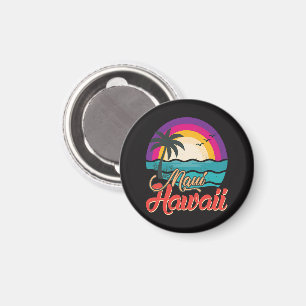 Maui Hawaii Sonnenuntergang Strand Wellen Magnet