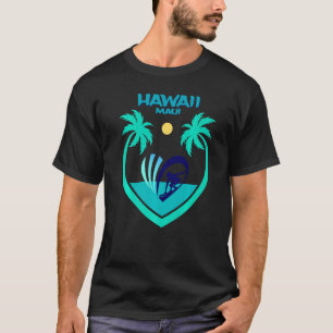 Maui Hawaii Surfen Oahu Strand Palmen Aloha USA A T-Shirt