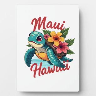 Maui Hawaii T-Shirt Mädchen Frauen Kinder Meeressc Fotoplatte