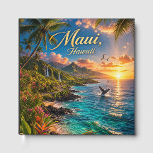 Maui Hawaii Tropical Coastline Travel Poster