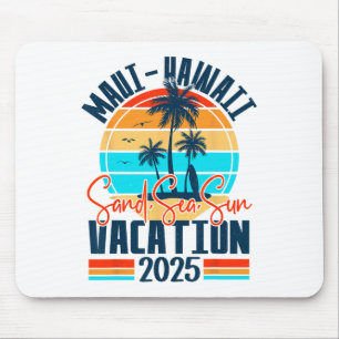 Maui Hawaii Urlaub 2025 Souvenir passende Familie Mousepad