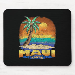 Maui Hawaii Vintag Distressed Souvenir Mousepad