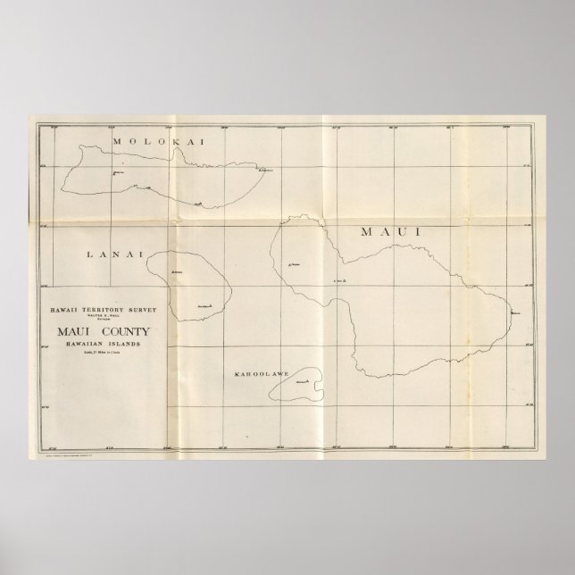 Maui Landkreis, Hawaii Poster (Vorne)