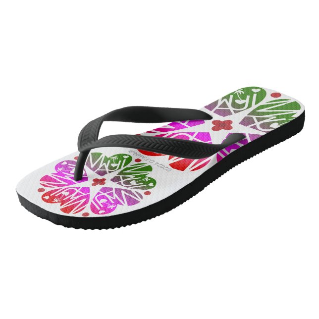 Maui Lover's Heart Flip Flops (Schrägansicht)