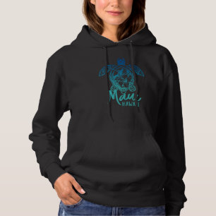 Maui Sea Turtles Hawaiian Marine Turtle Blume Tro Hoodie