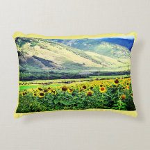Maui-Sonnenblume-Akzent-Kissen