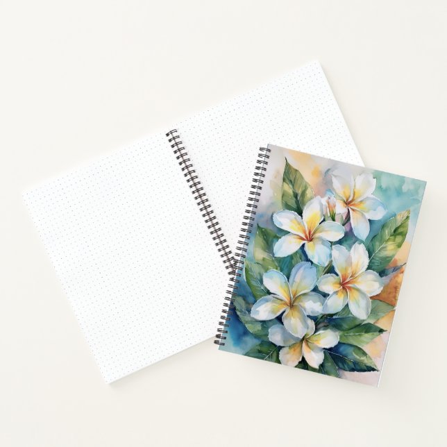 Maui Spring Plumeria Notebook Notizbuch (Innenseite)