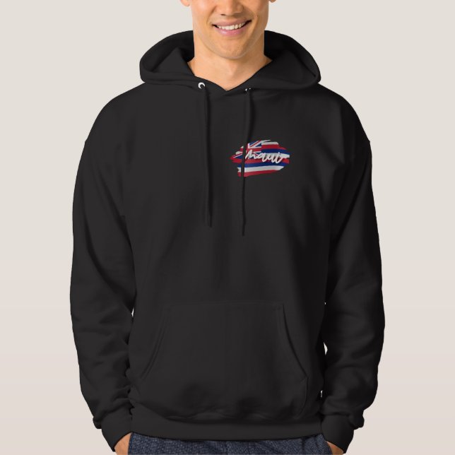Maui Strong Black Mens Hoodie (Vorderseite)