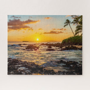 Maui Sunset am geheimen Strand mit Molokini-Krater