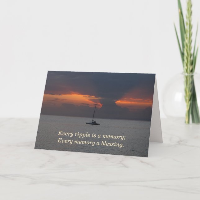 Maui Sunset Sympathy Card Karte (Vorderseite)
