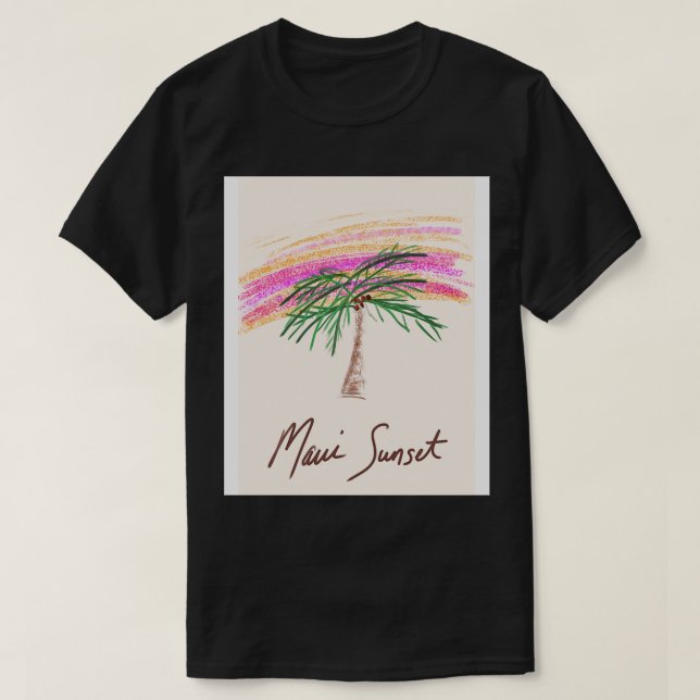 Maui Sunset TShirt (Design vorne)