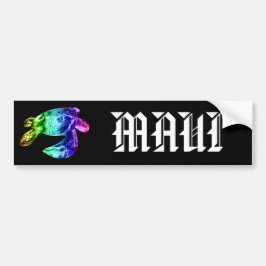 MAUI - Tribal Honu Rainbow Autoaufkleber