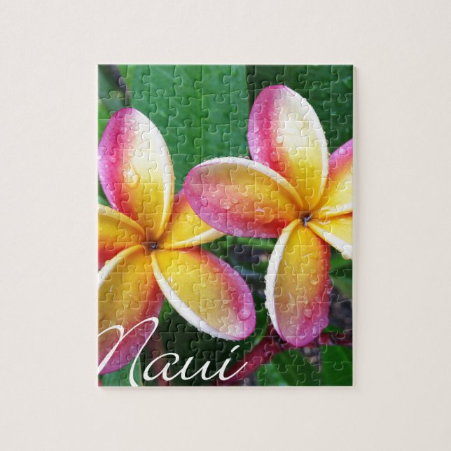 Maui tropische Plumeria-Blumen (Vertikal)