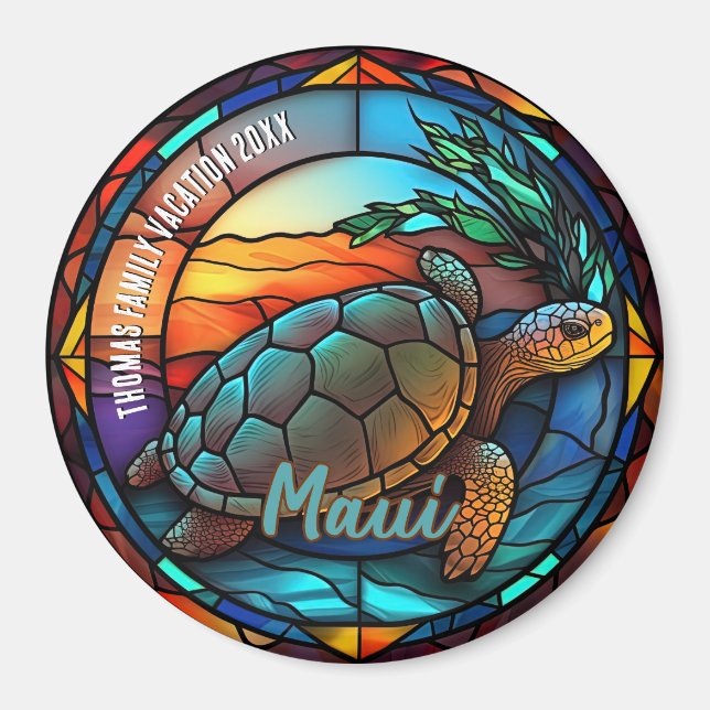 Maui Urlaubs-Souvenir  Magnet (Vorne)