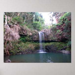 Maui Waterfall Poster