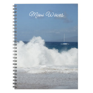 Maui-Wellen-Spiral-Foto-Notizbuch Notizblock