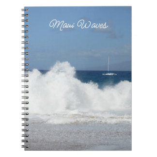Maui-Wellen-Spiral-Foto-Notizbuch Notizblock