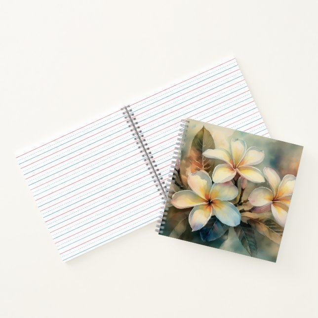 Maui Yellow Plumeria Notebook Notizbuch (Innenseite)