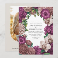 Maulbeer-, Malven-Ton & weiche Feigen-Hochzeitsein