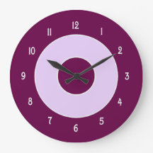 Maulbeer-und Flieder-Wanduhr