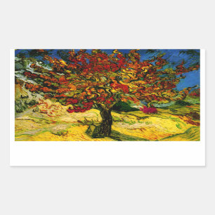 Maulbeerbaum Van Gogh Fine Art Rechteckiger Aufkleber