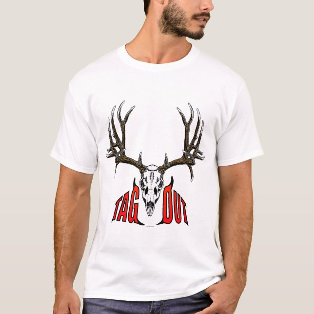 Maultierhirschschädelumbau heraus T-Shirt (Vorderseite)
