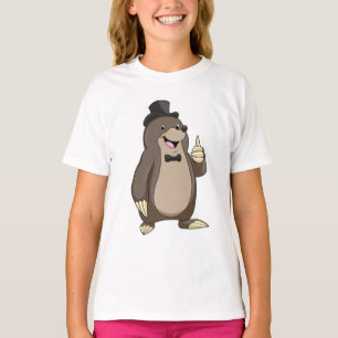 Maulwurf als Bräutigam mit Krawatte T-Shirt