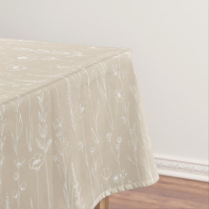 Maulwurf-Babyparty-Tischdecke mit Wildblumen Tischdecke