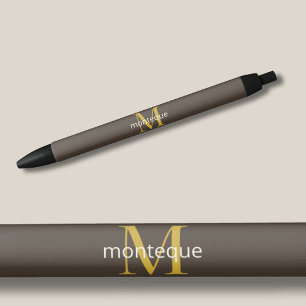 Maulwurf-Gold-Monogramm Personalisierter Name Luxu Kugelschreiber