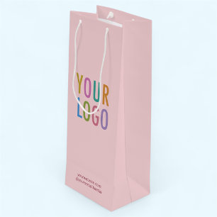 Maulwurfrosa Wein-Geschenktasche mit individuellem Geschenktüte Für Weinflaschen