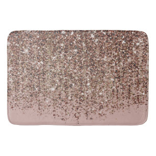 Maulwurfrosé Bronze Gold Glitter Glamour Badematte